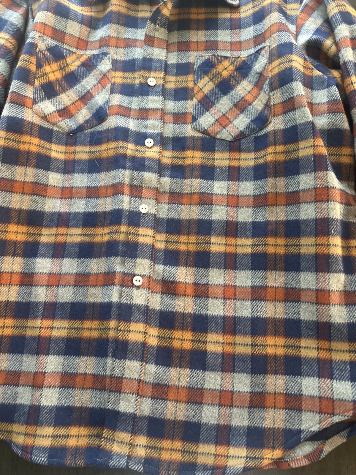 Vintage Big Mac JC Penney Heavyweight Flannel Shirt Mens Size Large Rare image 4