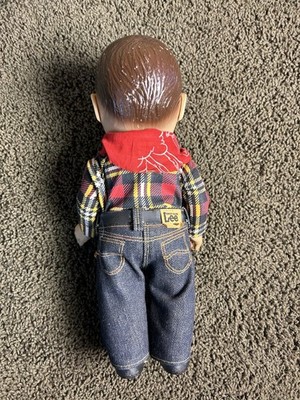 Vintage 1950s 50s 60s Buddy Lee Doll 13” Original Clothes + Hat