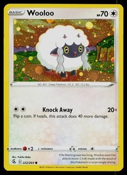 Wooloo 222/264 Cosmos Holo Promo Fusion Strike