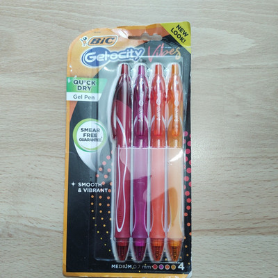 BIC Gel-ocity Original Druckgelroller - 4 Stück 