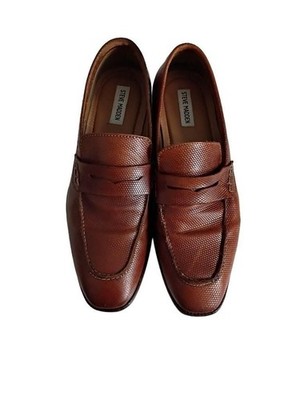 Steve Madden Jamone Embossed Penny Loafers Size 8 1/2