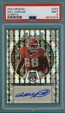 2023 Panini Mosaic Will Shields Scripts #S42 PSA 9! POP 3! Chiefs HOF!