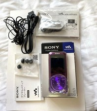 Sony Walkman NW-S754 8GB Violet Used Complete Accessories Japan Genuine