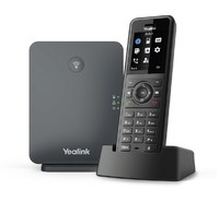 Yealink W77P - IP-Telefon - Schwarz - Kabelloses Mobilteil - Tisch/Wand