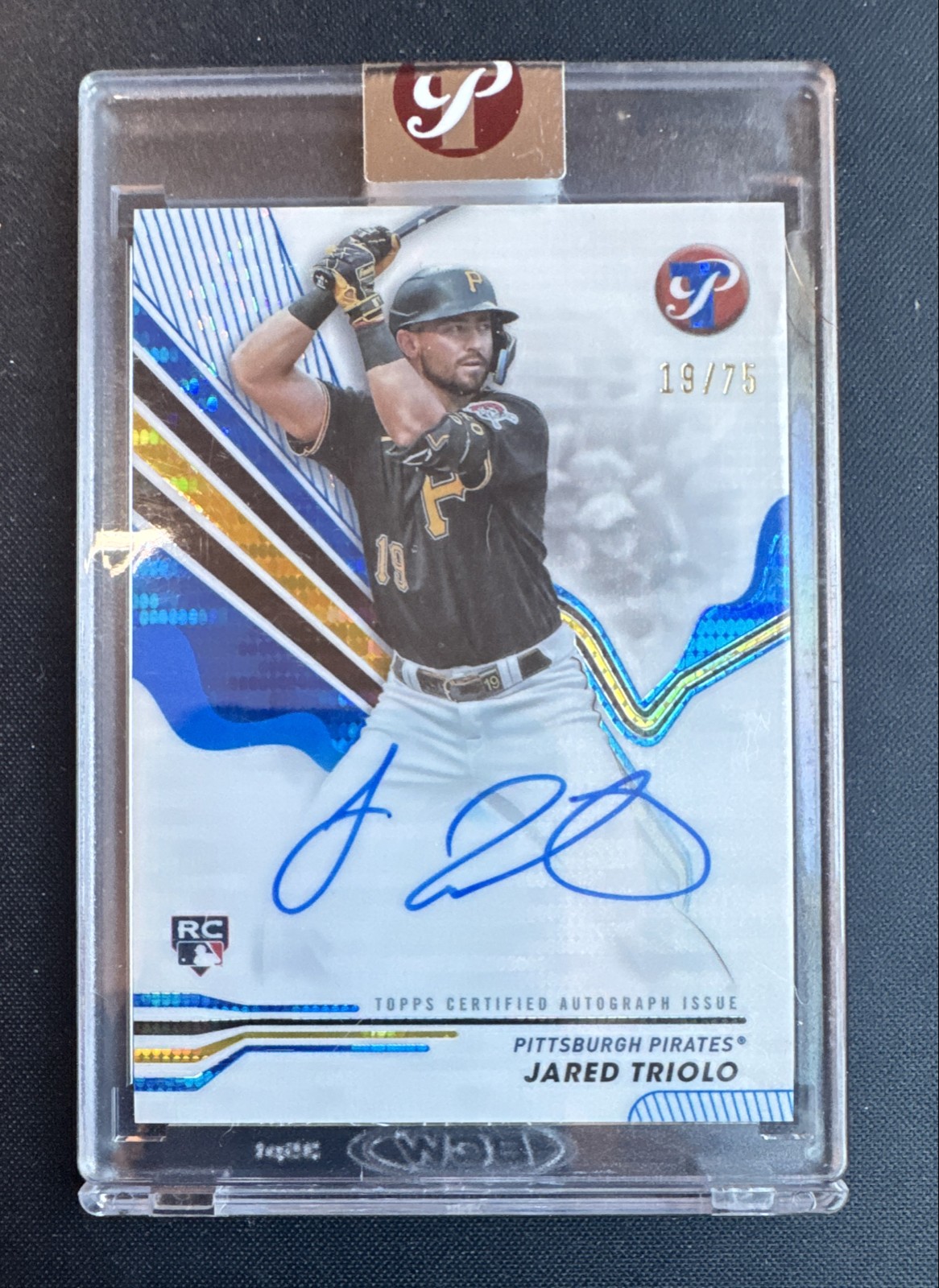 2024 Topps Pristine Jared Triolo #PA-JT Blue Pristine Pulsar Refractor /75