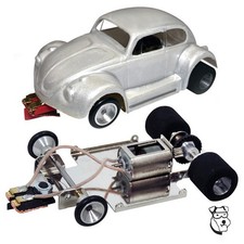 Mid 344 - 132 Stomp Ready To Race Slot Car - 30k Rpm Motor Vw Bug Body Mid 344 - 132 Stomp Ready To Race Slot Car - 30k Rpm Motor Vw Bug Body