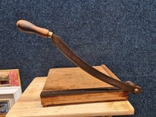 Vintage DRYAD Leicester Guillotine Paper Cutter Wooden