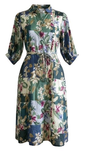 Tommy Bahama Women's Higtide Flora Midi Shirtdress Sz M NWT