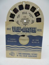 View-Master Reel 69, Hawaiian Flowers Hawaii II, Hand Lettered, Single Reel