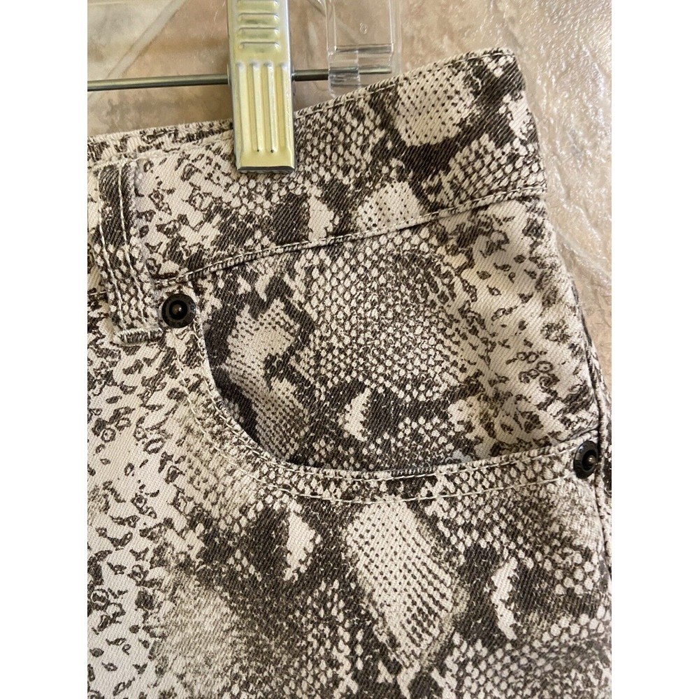 Chico's Women's Size 10 Gray Python Print High-Ri… - image 6