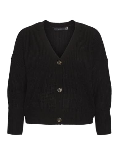 Vero Moda Damen Vmlea V-Neck Cardigan Pullover Schwarz XS-image