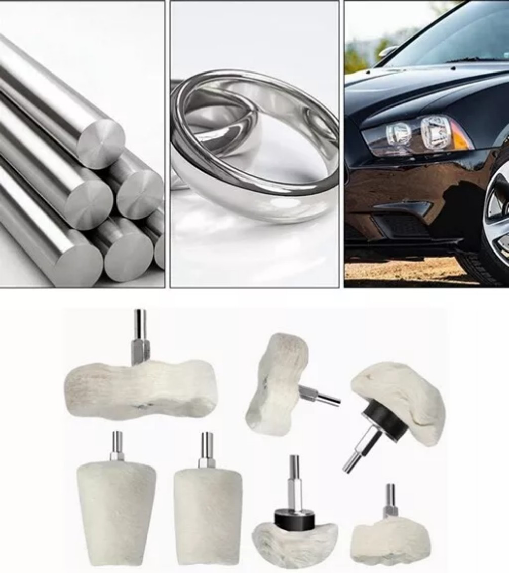 Cotton Metal Aluminum Polishing Wheel Kit Drill Die Grinder Car Buffing Pads NEW