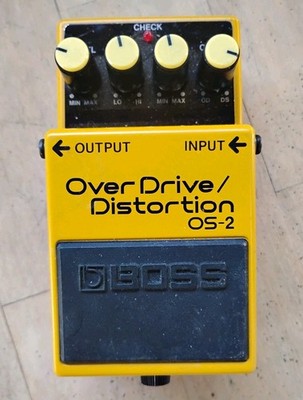 Boss OS-2 Overdrive Distortion Analog Guitar Effects Pedal for Electric Guitar