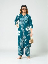 Rayon Print Traditional Two Piece Kurti Set, Cultural Wear for Women