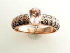 Le Vian 14K Rose Gold Cocktail Ring for Women 1.02 cts Morganite Diamond Size 7 — photo 1