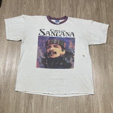 Carlos Santana Shirt XL 00s Y2k Los Lobos Harley Parody Tour Album Concert Tee