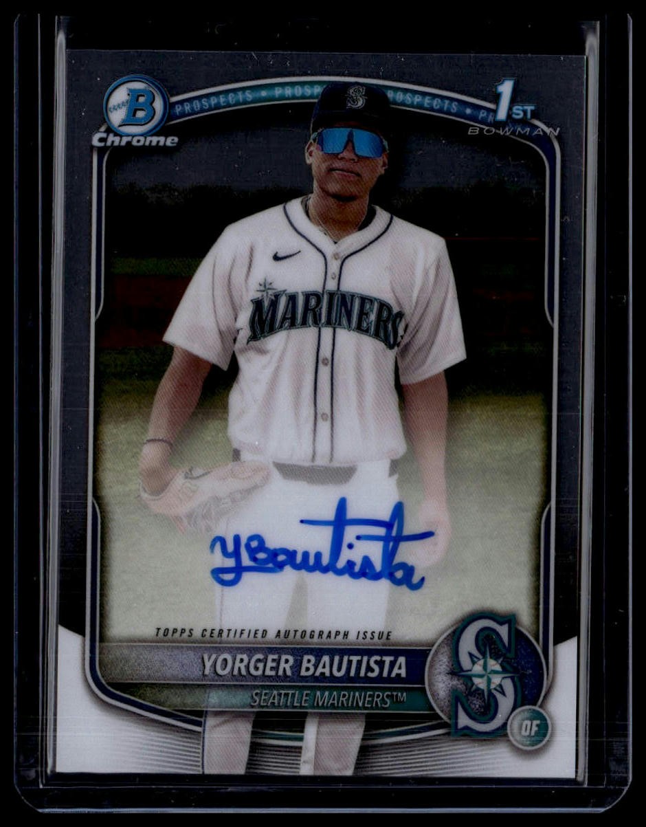 Yorger Bautista 2025 Bowman Chrome 1st Prospect Autograph