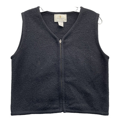 VTG Express Tricot 100% Wool Sweater Vest Women's Small Academia