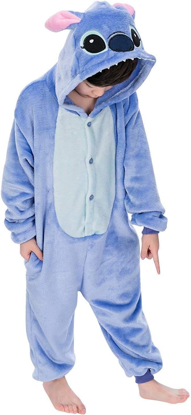Combinaison animaux enfants costume Halloween cadeau anniversaire pyjama licorne rose pastel