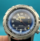 Timex Reef Gear Alarm Watch Indiglo WR 50M Compass Style Bezel Vintage