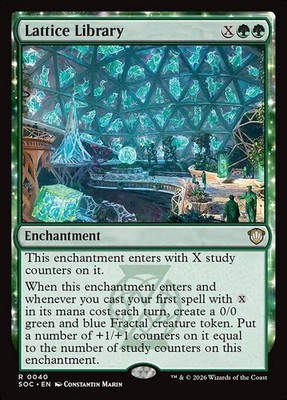 Lattice Library - 40 - SOC - NM - MTG Magic the Gathering