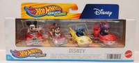 Hot Wheels Racerverse Disney 4Er Set Mickey Stitch Vanellope Hiro HKD31 Neu