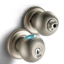 Smart Door Lock, Fingerprint Door Knob with Lock, Autolock Biometric Door Loc...