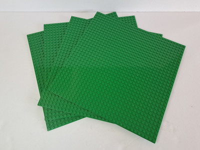 4Pcs Green 10''x10'' 32x32 Stud Classic Brick Building Base Plates All Major Brand