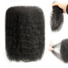 Afro Kinky Bulk Human Hair 14 Inch Natural Black for Twists Braids Locs Repair — photo 2