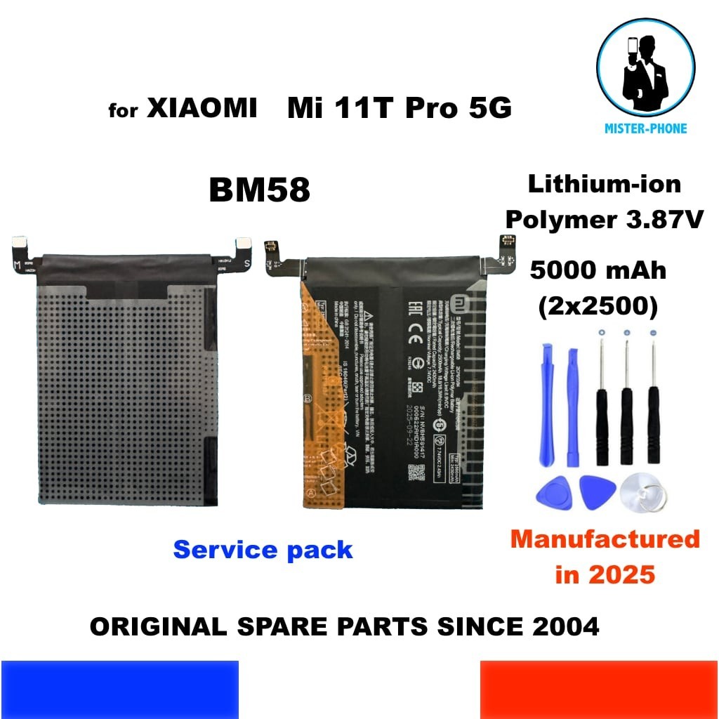 Batterie BM58 pour Xiaomi Mi 11T Pro 5G Résout les Coupures et Baisse d'Autonomie