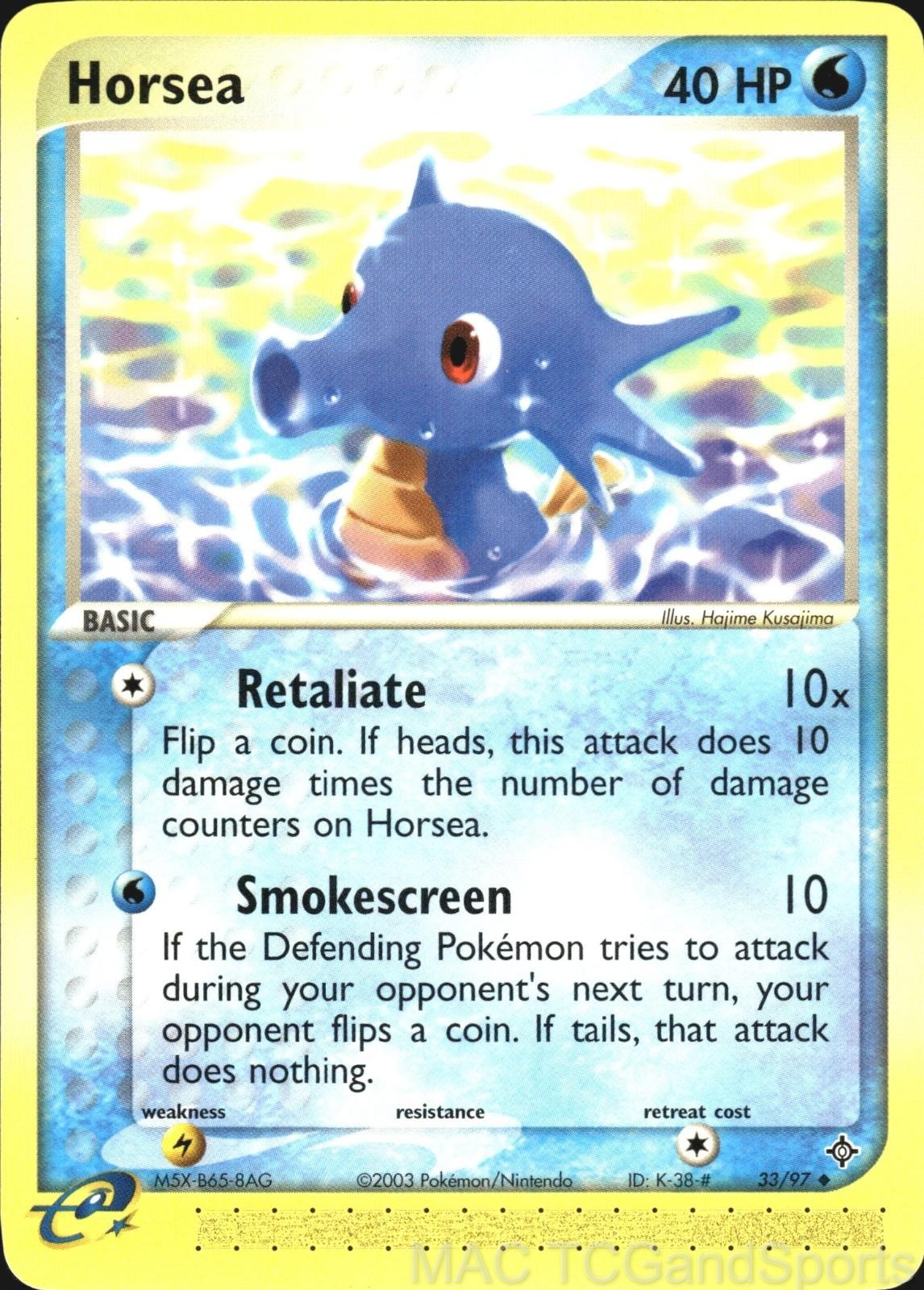 Horsea 33/97 Dragon Pokemon TCG LP