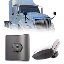 Black Square Convex Hood Mirror Head for 2008-2018 International Prostar Truck