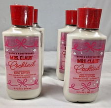 Bath  Body Works Mrs Claus Cocktail Body Lotion Daily Nourishing 8 oz 4 Pk