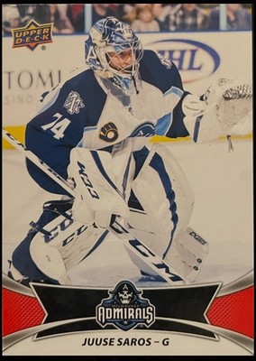 Juuse Saros Rookie - 2016-17 Upper Deck AHL #87 Red (RC) Nashville Predators