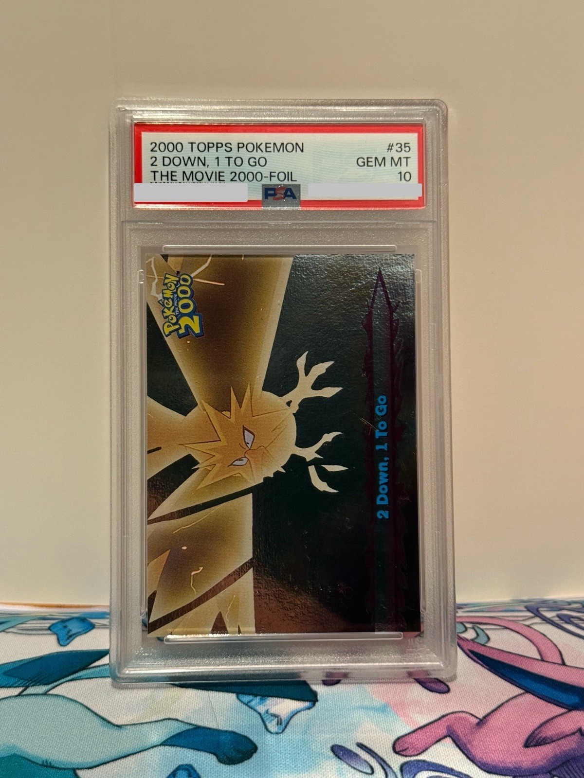 2000 Topps Pokémon 2 Down, 1 To Go Movie Foil Card GEM MT 10 #35