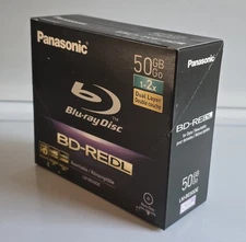 Panasonic BD-RE (Blu-Ray Rewriteable) 50GB 5-Pack *NEW* 