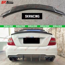 Carbon Fiberblack Rear Trunk Spoiler Wing Fits Mercedes Benz W204 C250 08-12