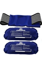 Ice pack (set of 2 pieces), reusable, cold and hot therapy gel, compress to help