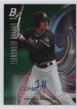 2018 Bowman Platinum Top Prospects Green /99 Brayan Hernandez #TOP-73 Auto 1h5t