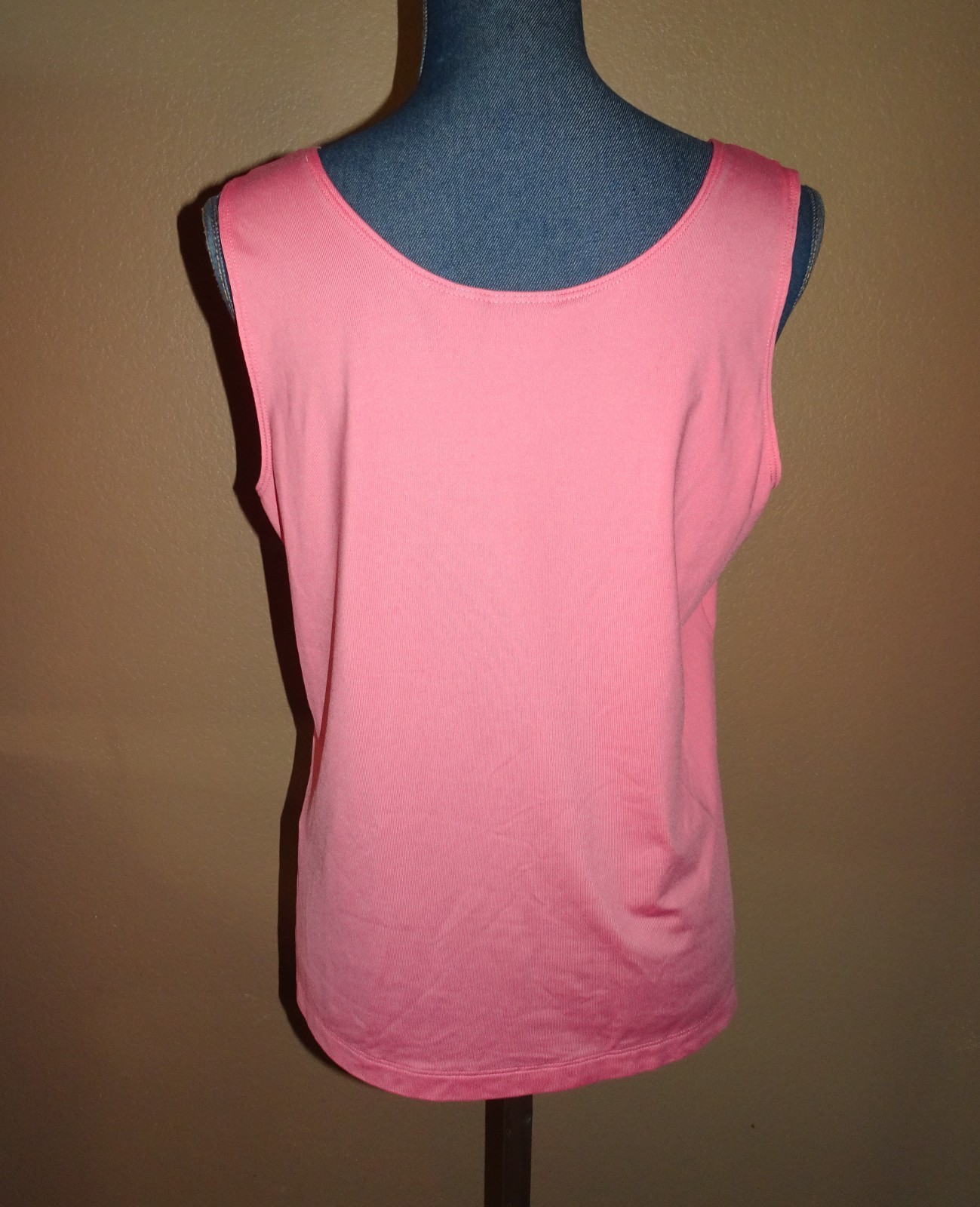 Chico's Salmon Microfeel Timeless Basic Knit Tank… - image 3