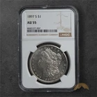 1897-S Morgan Silver Dollar $1 - NGC AU55 - San Fransisco