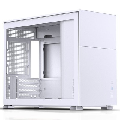 Jonsbo D31 mATX Gehäuse, Tempered Glass - weiß