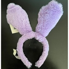 Celebrate It Bunny Ears Headband Kids OS Purple Brand New Easter Faux Fur Satin