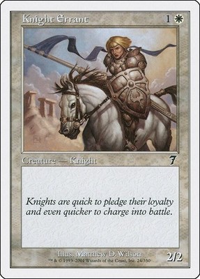 Knight Errant 24 7th Edition Magic MTG Trading Card