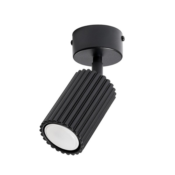 Deckenspot Flexibel Aluminium Schwarz GU10 Ø 6.5 Cm Deckenleuchte Wohnzimmer-image
