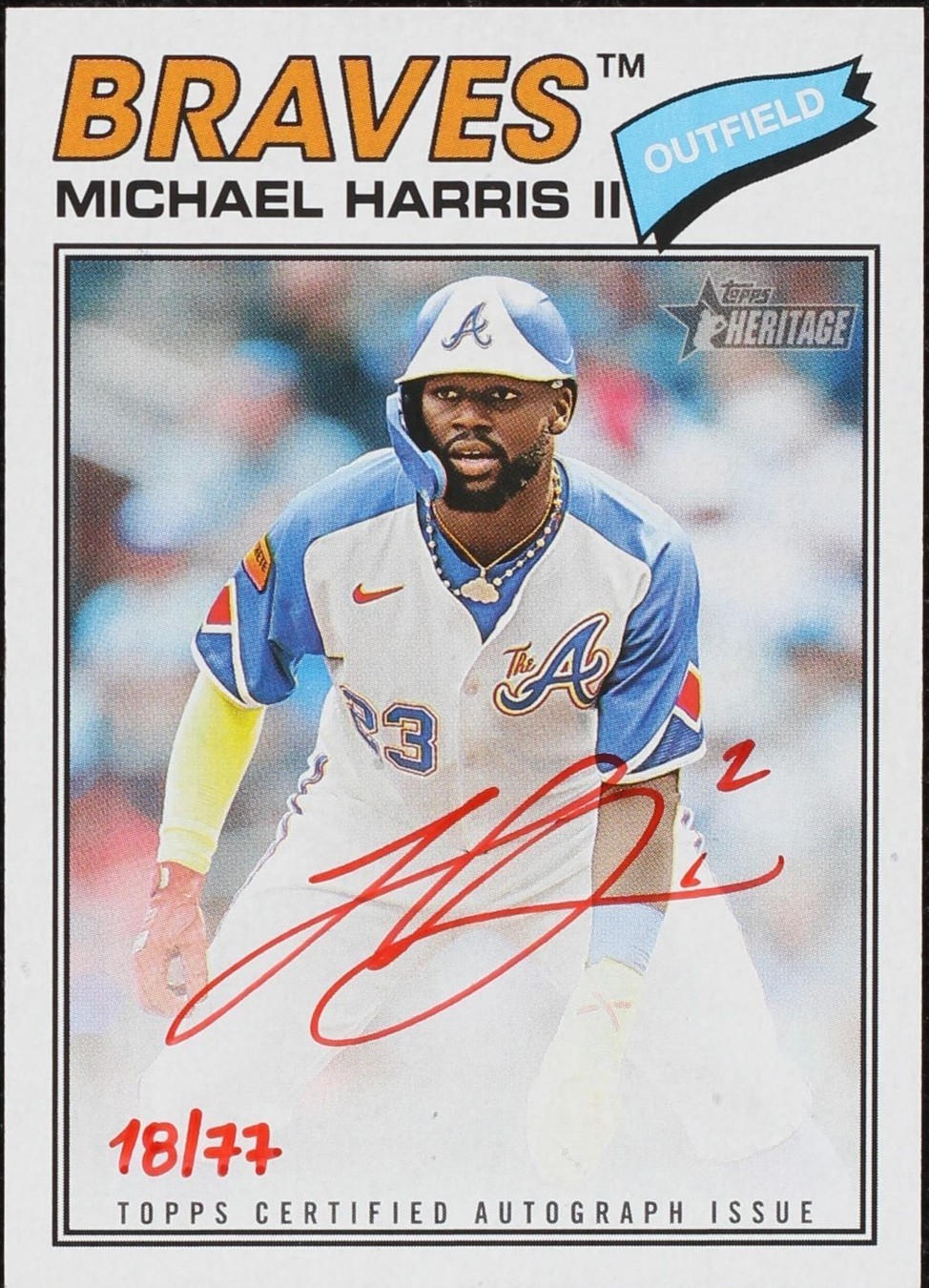 2026 Topps Heritage - Real One Autographs Michael Harris II #ROA