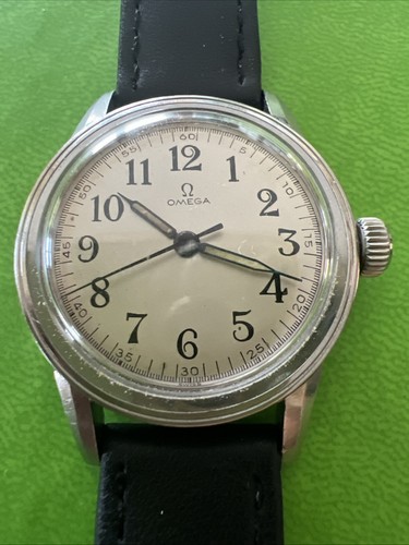 Omega Vintage hecho en acero suizo reloj militar 1930