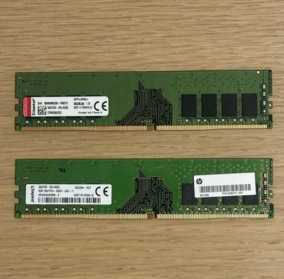 Kingston 16GB(2x 8GB) DDR4 2666MHz UDIMM PC4-2666V Desktop RAM Memory HP Dell
