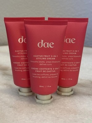 dae Cactus Fruit 3-in-1 Styling Cream Set of 3 Travel Size 30ml/1 Oz Sealed