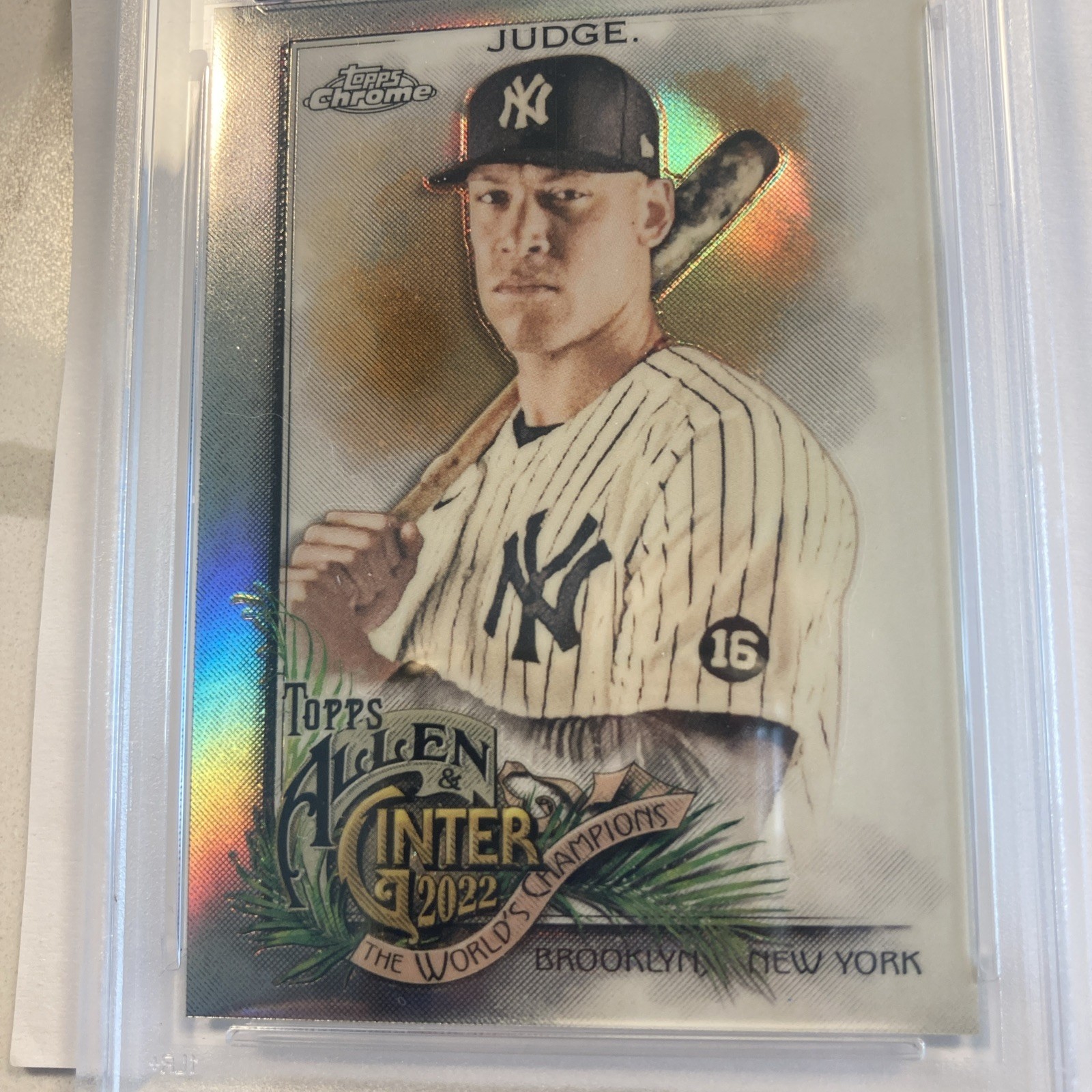Aaron Judge 2022 Allen & Ginter #11 - PSA 8 - NM-MT- Refractor-Yankees  view 4